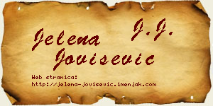 Jelena Jovišević vizit kartica